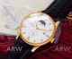 Perfect Replica Jaeger LeCoultre Master White Moonphase Dial Gold Smooth Case Leather 42mm Watch (4)_th.jpg